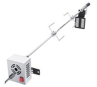 Kit de asador de parrilla Universal for parrillas, parrilla de barbacoa eléctrica con Kit de parrilla automática de acero inoxidable con Motor de 9W