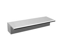 Kit de aspas para cascada de estanque, Aliviadero de cascada personalizable, negro plateado, 20-200cm, acero inoxidable 304 for piscina y jardín(Silver,150cm)