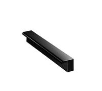 Kit de aspas para cascada de estanque, Aliviadero de cascada personalizable, negro plateado, 20-200cm, acero inoxidable 304 for piscina y jardín(Black,125cm)