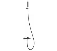 Kit de bañera y ducha con sistema antical de latón acabado negro mate Slim TRES - Cuerpo universal para monomandos empotrados