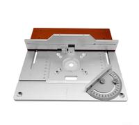 Kit de base ajustable alternativa para mesa de carpintería, banco de trabajo de aleación dorada para recortar perfil biselado 28 cm x 26 cm (rojo)