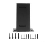 Kit de base de poste ajustable para postes de madera de 4 x 4, anclaje de poste de valla de acero resistente para terraza, pérgola y patio (1 unidad)