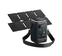 Anker SOLIX C300X DC + Panel Solar Portátil PS60, Estación de Energía 288Wh LiFePO4, 300W, Carga Rápida 140W