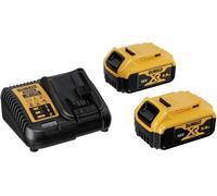 DeWalt DCB115P2-QW Kit 2 Baterías Carril XR 18 V Li-Ion 5, 0 W, 220 V, Negro/Amarillo