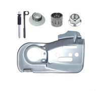 Kit de bomba de aceite, para Husqvarna 445 445E 450 450E para motosierra X-TORQ con barra guía, piezas de repuesto de engranaje helicoidal de tubo de aceite