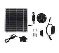 Kit de bomba de agua con energía solar de 6 W con almacenamiento de energía Funcionamiento las 24 horas Panel solar Bomba de fuente de agua para baño de pájaros Tanques de peces