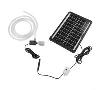 Kit de bomba de agua con energía solar, panel de 6 W, 9 V, bomba de fuente sumergible de 12 V 240 l/h para estanque al aire libre, acuario jardín, juego completo con tubo de 2 m
