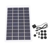 Kit de Bomba de Agua con Panel Solar, Bomba de Fuente de Agua portátil con energía Solar, fácil de Montar para Estanque de jardín al Aire con Panel Solar de 4W 5V y Material ABS