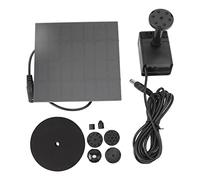 Kit de bomba de agua solar para bricolaje Bomba de fuente de agua con energía solar ecológica con 6 boquillas para baño de pájaros, pecera de jardín, material ABS, tamaño del