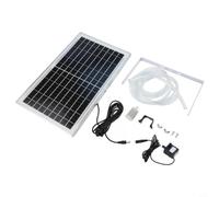 Kit de bomba de panel solar de 10 W, sistema de circulación de 9 V para acuarios al aire libre, función de agua con soporte, flujo de 240 l/h