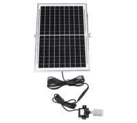 Kit de bomba solar de fuente 240L/H con panel de 9 V para estanques, filtro de acero inoxidable, función de agua de jardín, 6 W (10 W)