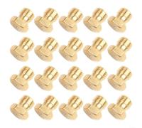 Kit de boquilla de chorro de gas LP de latón M6x0.75 0.5mm Orificio para piezas de repuesto de quemador de parrilla al aire libre 20pcs