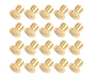 Kit de boquilla de chorro de gas LP de latón M6x0.75 0.5mm Orificio para piezas de repuesto de quemador de parrilla al aire libre 20pcs