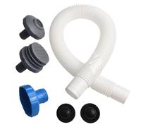 Kit de boquillas de agua para piscina de entrada y suelo, adaptador incluye manguera de skimmer - Rejilla coladora B sobre el conector de goma, filtro de goma (ABS/PC/goma, manguera de 1,5 de diámetro