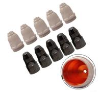Kit de boquillas de plasma de cobre revestido, 10 unidades con electrodos para antorcha P80 que soporta tamaños de orificio de 1.1 1.3 1.5 1.7 mm en entornos resistentes (1.1 mm)