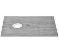 Kit de borde para plato de ducha VEVOR, 1524 x 965 x 28 mm, juego grande para plato de ducha con desagüe desplazado de 16,5 cm, kits de instalación para plato de ducha de EPS ligero con 2 lonas imperm