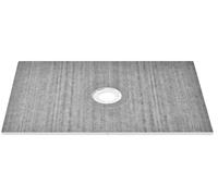 Kit de borde para plato de ducha VEVOR, juego de platos de ducha de 1219 x 1828 mm con desagüe central de 160 mm, kits de instalación de platos de ducha de EPS ligeros con 2 láminas impermeables, barr