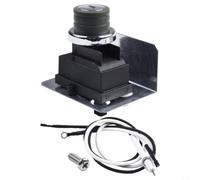 Kit de botón de encendido de parrilla para Weber para Spirit Deluxe Grill | Se adapta a Weber for Spirit Deluxe 2013+, incluye electrodo, línea de tierra, carcasa, botón, tornillo, reparación rápida
