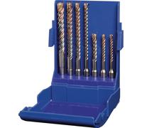 Kit de brocas para martillo multifunción, 4 piezas, sistema SDS-plus, en estuche de plástico