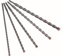 Kit de brocas para martillo perforador SDS-Plus, 4 unidades, perfil escalonado, 400/450 mm, 5 piezas, referencia 101115575