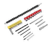 Kit de cabeza de destornillador eléctrico de acero inoxidable de 32 piezas 12 cabezales de destornillador 10 brocas de taladro juego de 9 boquillas 1 eje de extensión