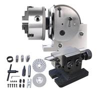Kit de cabezal divisor de portabrocas de precisión con contrapunto e indexación giratoria para taladrar, fresar, moler, ideal para maquinistas y entusiastas de la metalurgia