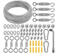 Kit de cable de 35 metros, de acero inoxidable, para proyectos de jardinería y decoración