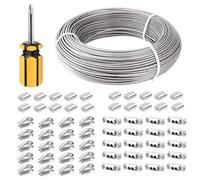 Kit de cable de acero multifuncional, 100 metros, 3 mm