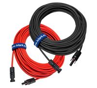 KIT DE CABLES EXTENSORES PARA MÓDULOS FOTOVOLTAICOS, CON CONECTOR MC4, 1x4 mm², 25 metros