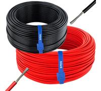 Kit de cables solares, color rojo, 100 metros + color , 100 metros, 1 x 6 mm²
