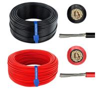Kit de cables solares, color rojo, 75 metros + color , 75 metros, 1x4mm²