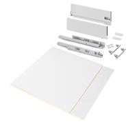 Kit de cajón para cocina o baño Vertex, altura 178 mm, con paneles incluidos, ancho 600 mm, acabado blanco, marca Emuca