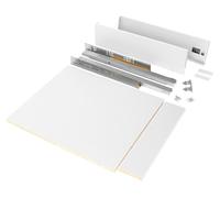 Kit de cajón Vertex H 93 mm con paneles incluidos, de 450 mm de ancho, color blanco, marca Emuca