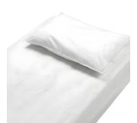Kit de cama/albergue de Polipropileno 20g: Sabanilla Ajustable + Cubre Almohada