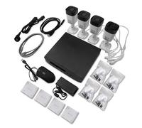 Kit de Cámaras de Vigilancia IP Qian con NVR 8 Puertos Poe y 1TB HDD | Detección de Movimiento, Intrusos y Visión Nocturna | HDMI 3840 × 2160, VGA 1920 × 1080 | 1 Canal 8MP, 4 Canales 1080P | Ethernet