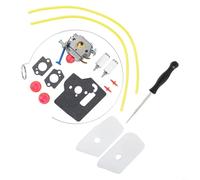 Kit de carburador 124C 125R 128CD Trimmer, sustituye a C1Q-W38 C1Q-W40A 545081848, para Craftsman Jonsere BC2128 CC2128 para FreISCHNEIDER, juego completo con juntas y conductos