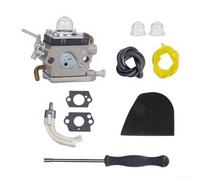 Kit de carburador compatible con recortadoras 122ld 122c 122ldx 122lk sustituye a 581734301 574386701 conjunto de filtro de gas de aire de metal para dos accesorios de cortacésped, juego completo de