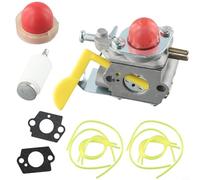 Kit de carburador con junta y líneas de combustible para Jonsered Gt-2124c para Partner B250 Tipo 2 para Colibri Ii S Xs Trimmer Parts Silver Metal Assembly