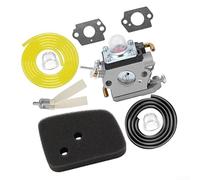 Kit de carburador para 122HD45 122HD60 juego de reparación de cortasetos con junta de filtro de aire, piezas de repuesto compatibles con línea de combustible