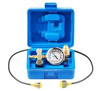 Kit de carga de nitrógeno hidráulico VEVOR, conjunto de llenado de nitrógeno de 0 a 1420 PSI, sistema de prueba de presión con 1 manómetro, 1 manguera de gas, 1 cuerpo de válvula y 1 adaptador CGA580