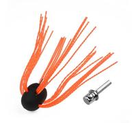 Kit de cepillo de limpieza de chimenea de aluminio, barrido giratorio con varilla de acero inoxidable flexible y ajuste de latón para conductos de 4 a 12 pulgadas, accesorio de taladro