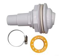 Kit de chorro de salida de retorno de piscina sobre el suelo, pieza de repuesto para Hayward SP1023 de 1-1/2 pulgadas con abrazadera PTFE rosca cinta boquilla de pared