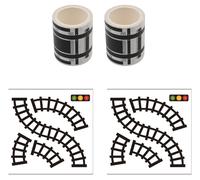 Kit de cinta adhesiva para carreteras: 2 rollos + 2 láminas de adhesivos para curvas