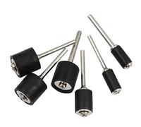 Kit de círculo de papel de lija para lijado de tambor, clavos de pulido para mandril de tambor de goma Dremel, amoladora de 1/8 1/4 pulgadas, 12,7x2,3mm