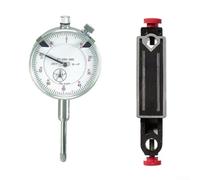 Kit de combinación de indicador de diales de 0 a 1 pulgada con soporte de base magnética para inspección de medición precisa, husillo de acero inoxidable endurecido, engranaje de latón, esfera