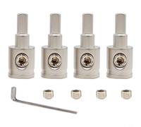Kit de conectores de bloque de terminales de alimentación de audio de cobre puro 0GA 4GA 8GA, chapado en oro para cableado de alta corriente, ajuste seguro para instalación de amplificador de
