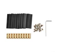 Kit de conectores robusto con terminales de cobre para conexiones fiables en campos automotrices y eléctricos (60 A (redondo))