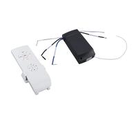 Kit de Control remoto de luz de ventilador de techo de 85-240V, reemplazo de Control remoto Universal para controles de ventilador de techo de larga distancia para el hogar black
