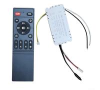 Kit de control remoto de ventilador de techo 433 MHz controlador inteligente con atenuación continua, modo silencioso para dormitorio, sala de estar, AC110-265 V (control remoto infrarrojo)