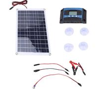 Kit de controlador para paneles solares de 40 W, monocristalino, con carga MPPT, ideal para vehículos recreativos, remolques, tractores y embarcaciones